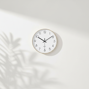 <span class=keywords><strong>Reloj</strong></span> de Pared Circular Creativo y Moderno, sin Perforaciones, de Cuarzo, con Patrón de Madera, Diseño Minimalista, Simple y Moderno, de Plástico - Product Image 3