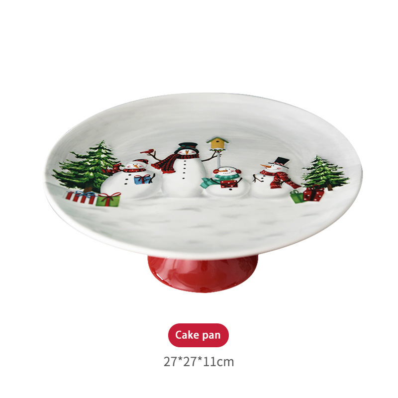 White cake plate