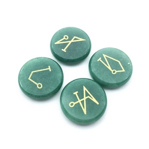 4 pezzi di cristallo angelo arcangelo guardiani energia spirituale simbolo elementi intagliati a mano stella palazzo ornamento Set quattro Semi-preziosi - Product Image 1