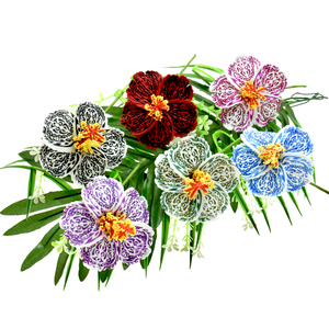 ดอกไม้โฟมฮิบิสคัสฮาวายดอกไม้ประดิษฐ์<span class=keywords><strong>สี</strong></span>สันสดใสสำหรับงานแต่งงานอุปกรณ์ตกแต่งผม - Product Image 3