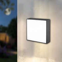 Applique murale extérieure 10W IP65 étanche pour porche et terrasse, éclairage extérieur en aluminium, LED blanc chaud