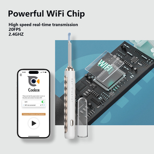 واي فاي ذكي بصري من هلام السيليكا شمع الأذن اختيار HD طبي آمن لاسلكي أدى مغرفة الأذن USB تنظيف المكونات - Product Image 4