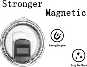 Couvercle coulissant magnétique 20oz pour gobelet, nouveau couvercle de remplacement en plastique écologique pour gobelet de voiture, plaque à pousser magnétique pour gobelet isotherme - Product Image 3