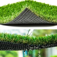 Realistischer Kunstrasen-Kunstrasen 3.3 FTX5FT Indoor Outdoor Teppich Teppich für Garten balkon mit Drainage löchern