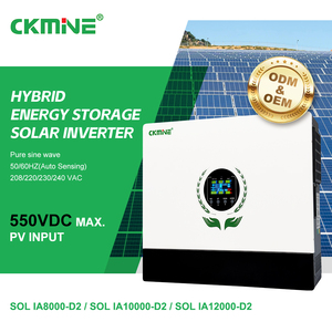 Onduleur solaire hybride de stockage d'énergie 12kW, double MPPT et sortie 550VDC, configurable en parallèle, CT anti-reflux pour charge domestique haute puissance - Product Image 4