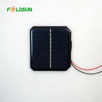 FOLDSUN Conception personnalisée Cellule solaire haute efficacité étanche IP67 pour ventilateur portable et gadgets, petit module PV pour la technologie grand public