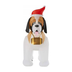 Chien de Saint-<span class=keywords><strong>Bernard</strong></span> gonflable de Noël pour l'extérieur, 3 à 10 pieds, gonflable avec lumières LED - Product Image 6