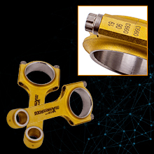 MaXpeedingrods Nouveau Titanisation En Acier H-beam Bielles + ARP Boulons Pour <span class=keywords><strong>Volvo</strong></span> 850 C70 <span class=keywords><strong>T5</strong></span> <span class=keywords><strong>2</strong></span>.3L B5234T 139.5mm - Product Image 3