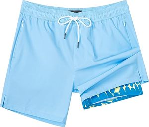 Maillot de bain <span class=keywords><strong>homme</strong></span> décontracté 5 pouces imprimé Maillot de bain séchage rapide en polyester spandex avec doublure de compression pour maillot de bain - Product Image 1