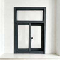 Ventana Corredera Horizontal Moderna de Aluminio con Doble Acristalamiento, Sin Rotura Térmica, Insonorizada, Precio de Fábrica, para Exteriores de Villas y Hoteles