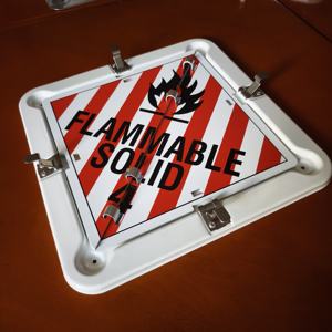 Système de plaques rabattables 8 Legend Hazmat pour remorques Système de plaques rabattables 8 Legend pour remorques <span class=keywords><strong>4</strong></span> coins coupés - Product Image 5