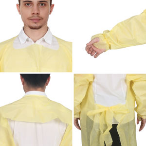 手術室AAMIレベル2ガウンでの最高品質の青色防水処理手術用ガウン保護衣服着用 - Product Image 2