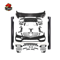 Kit carrosserie pour Mercedes Classe C W204 Upgrade W205 AMG style 2008-2015 Facelift Pare-chocs avant Pare-chocs arrière Diffuseur arrière