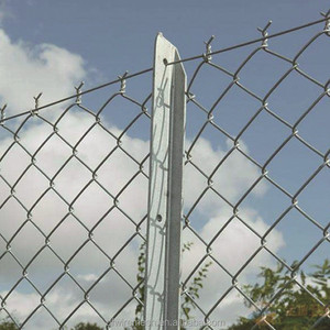 Clôture en treillis métallique galvanisé à chaud noir de calibre 9, 5 pi <span class=keywords><strong>x</strong></span> 50 pi, avec une seule porte, système d'enceinte de sécurité complet - Product Image 4