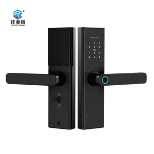 Smart Life TT Smart Door Lock Smart Deadbolt Lock Tuya Double Sided Fingerprint Door Lock With Scramble Code Easy Access Control