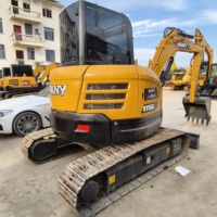 Vente Flash : Excavatrice sur chenilles Sany55 d'occasion, mini-pelle de 5,5 tonnes, système hydraulique complet, bon état, livraison rapide, expédition mondiale
