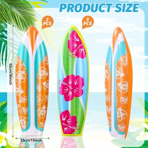 Flotador inflable para surf, 92 cm x 33 cm, estilo hawaiano, flotador de PVC para piscina, para niños y adultos, juegos acuáticos - Product Image 1