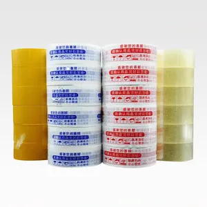 ES Various Specifications High Transparent Packing With Logo Adhesive BOPP Tape