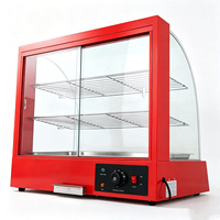 Kommerzieller Tischaufsatz-Speisenwärmer aus Edelstahl mit Elektrischer Heizung und Warmhaltevitrine