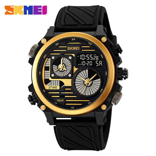 Fashionable Digital Analog Watch - 4 Color Options, 4 Time Displays