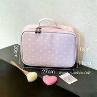 Trousse de Toilette Portable en Similicuir avec Compartiments et Dragonne de Fixation pour Bagage – Idéale pour les Séjours à l'Hôtel