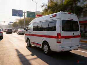 Nouvelle ambulance <span class=keywords><strong>Volkswagen</strong></span> Crafter Diesel automatique pour le transport hospitalier urbain et les soins d'urgence - Product Image 2