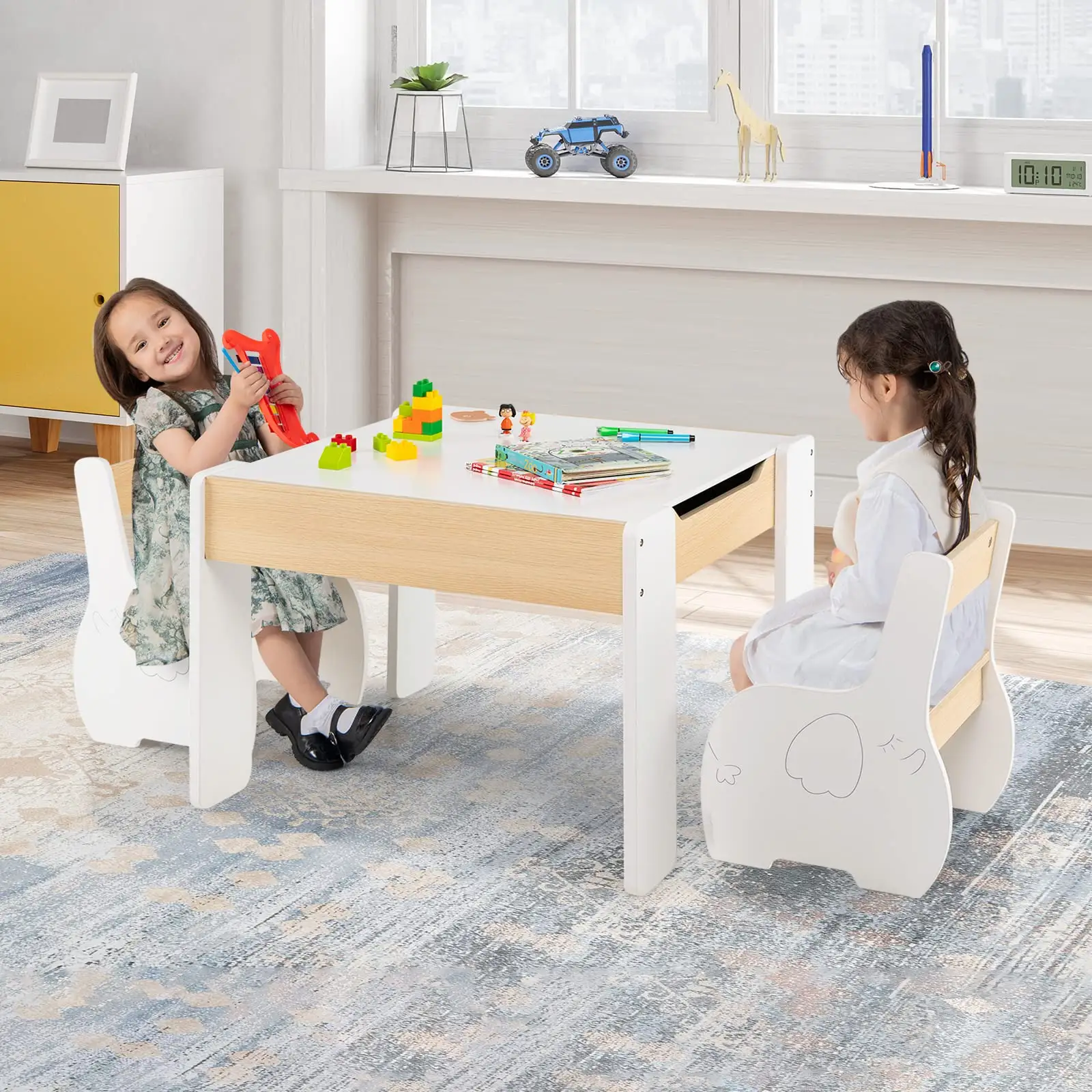 몬테소리 다기능 어린이 스터디 파티 아기를위한 나무 감각 활동 키즈 테이블