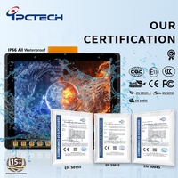 12.1 pouces IP66 étanche dans le véhicule ordinateur industriel sans ventilateur Mini panneau PC intégré écran tactile monté sur véhicule tout en un PC