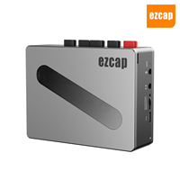 Ezcap237 Lecteur et Enregistreur de Cassettes Métallique Walkman, Convertisseur de Voix en Bande Vierge avec Batterie Intégrée, Enregistreur de Cassettes