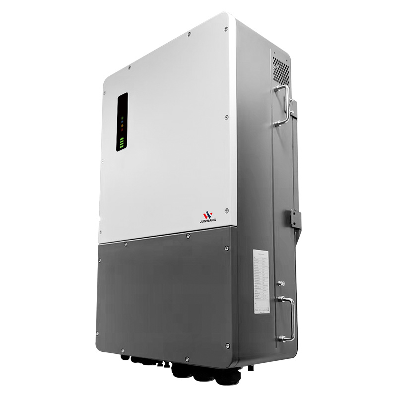 Junwang Hybrid High Efficiency Solar Inverter 30kW~60kW High Frequency LED LCD Hybrid Solar System 48v DC Battery Three Phase