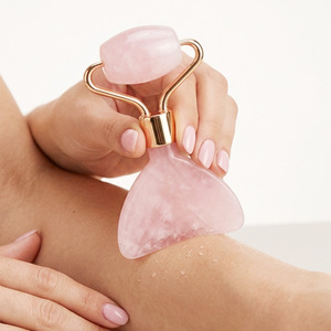 <span class=keywords><strong>Rodillo</strong></span> <span class=keywords><strong>de</strong></span> Jade Natural Personalizado y <span class=keywords><strong>Rodillo</strong></span> <span class=keywords><strong>de</strong></span> <span class=keywords><strong>Cuarzo</strong></span> Rosa, Masajeador Facial <span class=keywords><strong>de</strong></span> Piedra, Set Gua Sha para Cuerpo, Cuello y Cabeza - Product Image 2