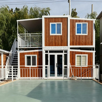 Maison conteneur extensible à double étage, maison modulaire préfabriquée, maisons préfabriquées, casa prefabricada, maison pliable à 2 étages
