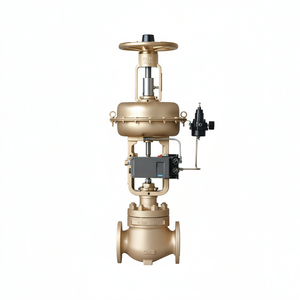 Vanne à boisseau sphérique pneumatique à bride en acier inoxydable COVNA, siège unique, vanne de contrôle pneumatique WCB, vanne de contrôle de vapeur avec positionneur - Product Image 6