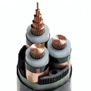 fire-resistant pvc sheath 3 core 120mm underground cable xlpe sta/swa armored medium voltage power cable price