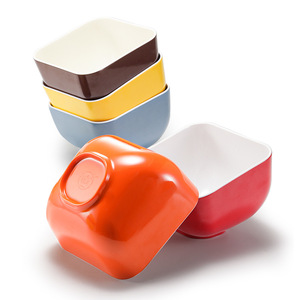 Melamine Slanted Bowls 100Ml Solid Color For Hot Pot Vegetable Buffet Condiment <b>Sauce</b> Commercial Tableware Party Use - Product Image 3