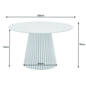Mesa de comedor 140cm redonda roble - Product Image 6