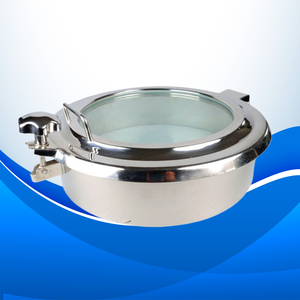 Ace Dn450 Stainless Steel Ss304 Sanitary Food Grade Full Sight Glass Manhole Door Manway With Silicone Seal High Quality - Product Image 5