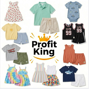 Conjunto Deportivo de Verano para Niños Mayores, Tela Cationica Fresca, Camiseta Holgada y Pantalones Rectos hasta la Rodilla, Diseño Mixto Aleatorio, Envío al por Mayor - Product Image 1