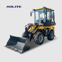 Chargeuse sur pneus chinoise AOLITE CE 35-12 1,2t ALT 4WD Mini pelle rétrocaveuse Équipement de rétrocaveuse