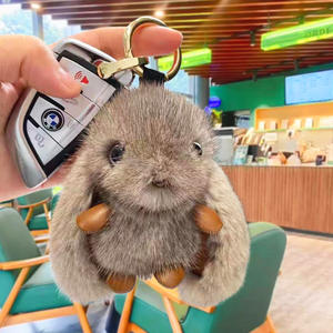 可爱毛绒玩具钥匙扣卡通兔子钥匙扣吊坠公仔毛绒玩具批发。 - Product Image 3