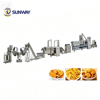 Línea de Producción Industrial de Guoba Frita, Máquina para Hacer Chips de Arroz Inflado, Línea de Procesamiento Continuo de Crostas de Arroz