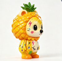 Figurine personnalisée Ananas Lion Graffiti en PVC et ABS, Statue ouverte moulée, Fabriquée en Chine, OEM pour la vente en gros aux marques