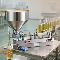Machine de remplissage de liquides de bureau GZ-40, volume et vitesse réglables, pour le conditionnement de sauces et de lotions
