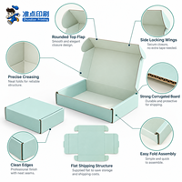 Boîte d'expédition pliable en carton ondulé personnalisée, imprimée sur mesure, avec pelliculage mat, écologique, pour emballage de cadeaux d'anniversaire et de fêtes