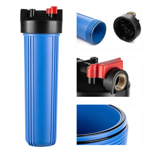 Vỏ lọc nước Nano thủ công 20 inch màu xanh dương, dễ lắp đặt, hệ thống lọc nước PP <span class=keywords><strong>UDF</strong></span> <span class=keywords><strong>CTO</strong></span> dùng cho hộ gia đình - Product Image 1