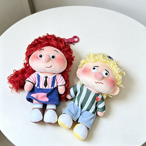 Muñeca de Peluche Afro-Crepona de Dibujos Animados al por Mayor, con Embalaje en Bolsa de Malla de Poliéster, Colgante Encantador, Pequeño Regalo Promocional - Product Image 3