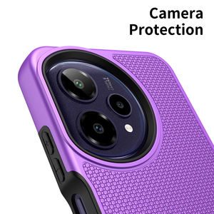 <span class=keywords><strong>Cover</strong></span> protettiva per cellulare antiurto a doppio strato per icona di Cricket Pro paraurti testurizzato e antiscivolo robusto custodia a Flip Back - Product Image 4