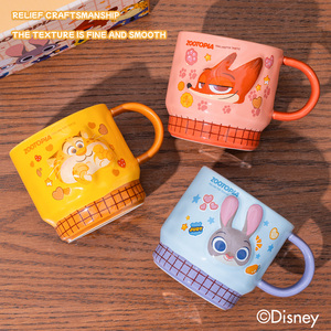 Tazza in Ceramica <span class=keywords><strong>Disney</strong></span> Zootopia 360ml, Bicchiere per Bambini con Impugnatura e Rilievo 3D su Entrambi i Lati, per Casa e Regalo - Product Image 4