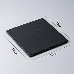 Vente <span class=keywords><strong>en</strong></span> gros de plaques <span class=keywords><strong>en</strong></span> pierre d'<span class=keywords><strong>ardoise</strong></span> noire 20x20x0,6 cm, carreaux naturels écologiques <span class=keywords><strong>en</strong></span> pierre noire pour la décoration de la maison - Product Image 6