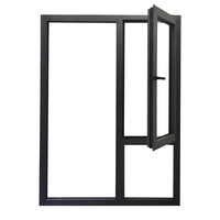Ventanas Corredizas de Vidrio y Aluminio Hechas a Medida con Doble Vidrio Templado de Alta Calidad para Casa, Villa, Oficina, Edificio, Almacén